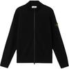 Stand Collar Zip Long Sleeve Loose Knit Sweater Men Sweater Black K1S1551000-44S00B4-V0029