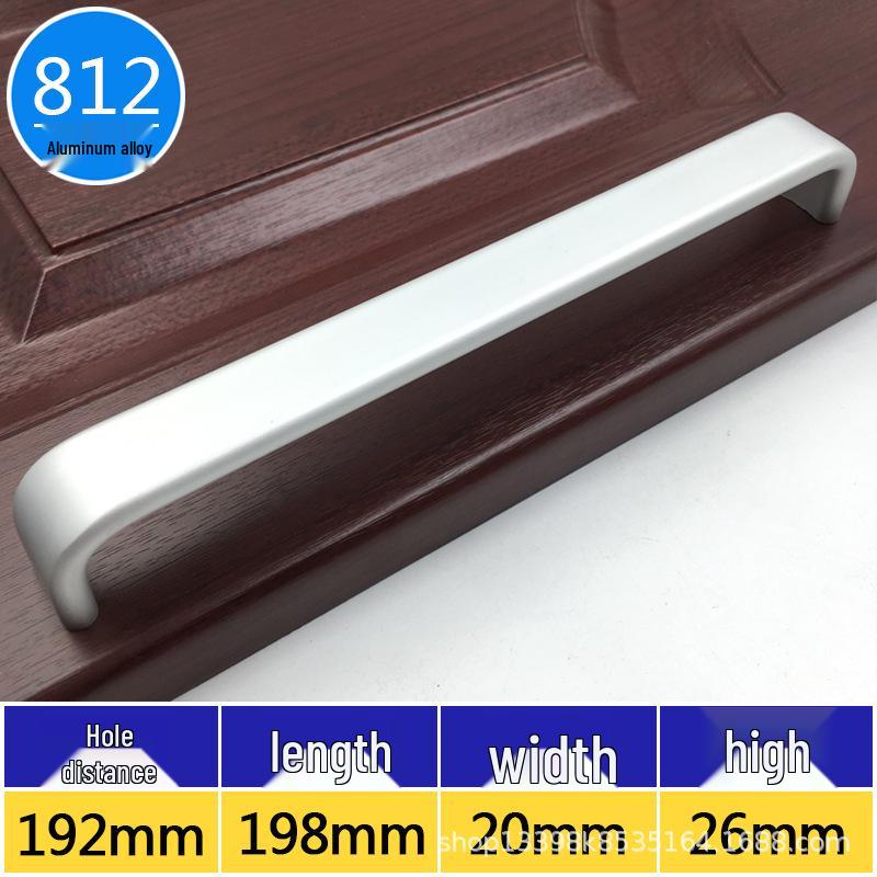 Black Space Aluminum Alloy Solid Wardrobe and Drawer Handle