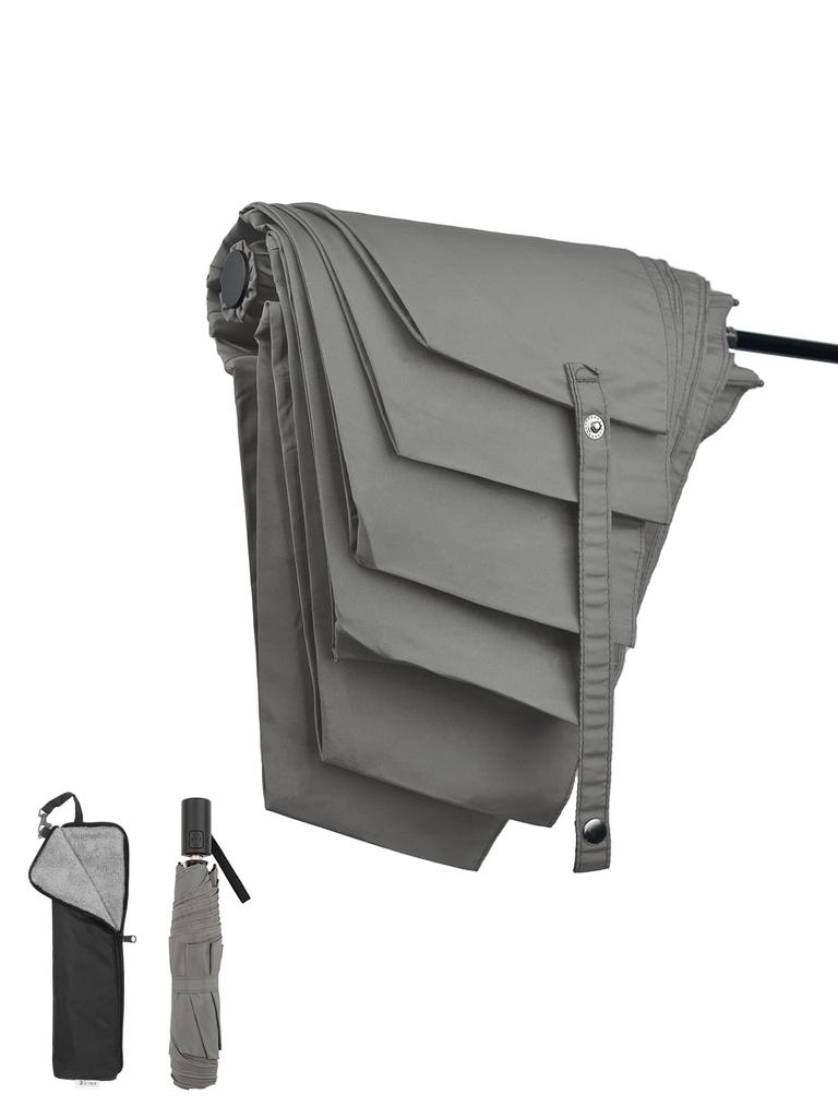 KIZAWA Folding Carbon Automatic Level 5 Water with Cover Umbrella, Shape-Resisting, Ultra-Lightweight Fiber, 195g, One-Touch Open/Close, Repellent,