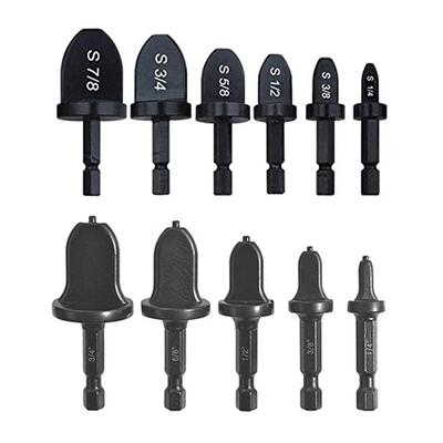 5/6Pcs Tube Pipe Expander Copper Tube Hex Shank Imperial Pipe Expander Tube Electric Drill Bit Flaring Tool for Air Conditione