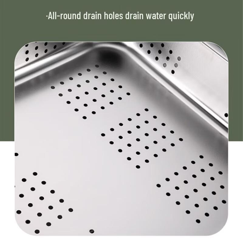 Huabeishi 1/1 Edelstahl Lochblech Abtropfschale