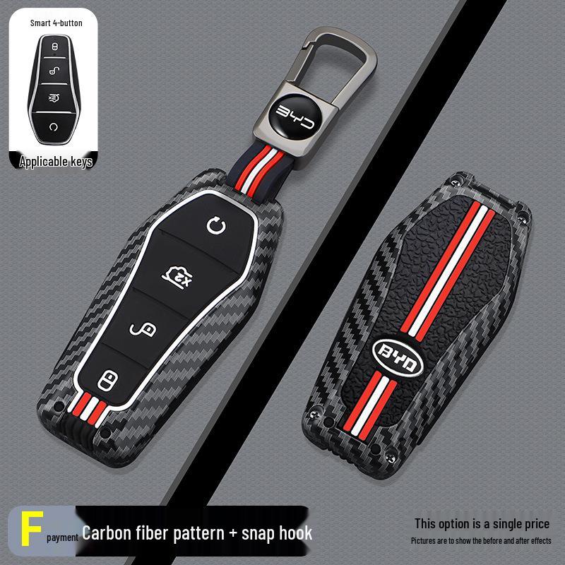 BYD F-Model Carbon Fiber Car Key Case