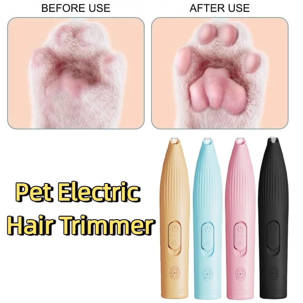 USB Rechargeable Pet Electric Hair Trimmer Portable Pet Foot Trimmer  Pet Grooming