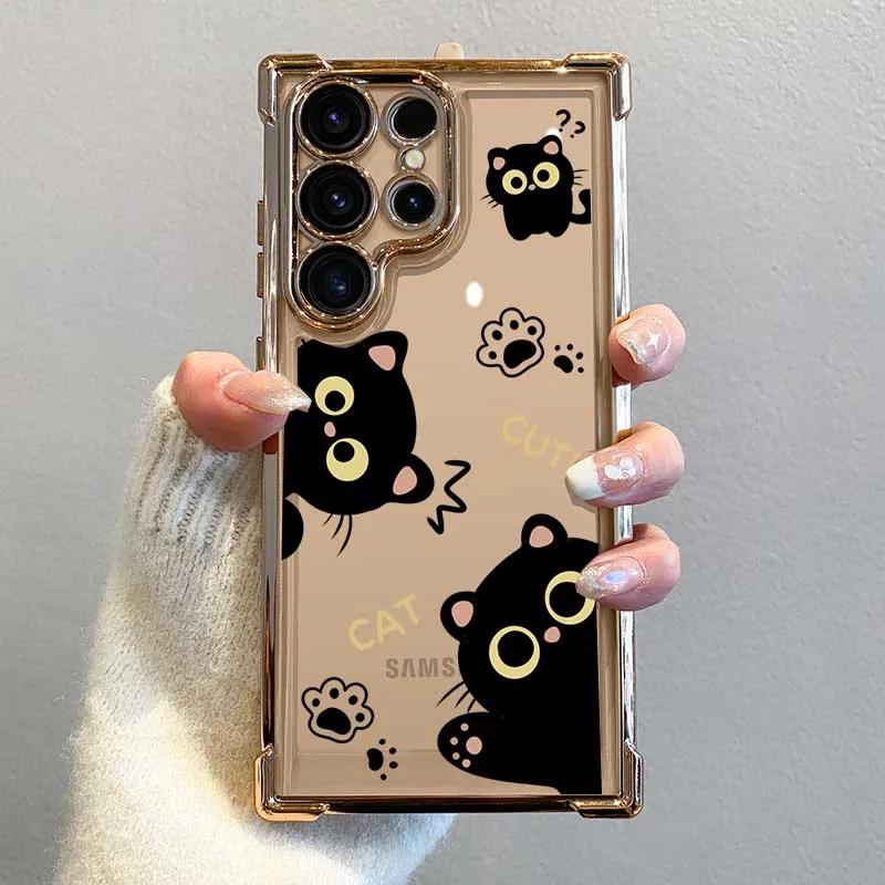Hülle für VIVO V70 FE Y05 V60 Lite V50 V40 Y19S Y29 Y04 Y77E Y31 Y36 5G V30 Cartoon Niedliche Katzenkralle Hülle Silikon