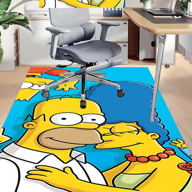 1pc Simpsons Family Portrait Carpet for Playroom Bedroom Living Room Sofa Home Decor,kids Game Area Rug Non-slip Floor Mat Y729101