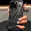 Fashion Matte 3D Hollowed Flame Phone Case For iphone 17 Air 16 Pro Max 15 Plus 14 13 12 11 Electroplated Soft Back Cover capa