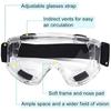 Transparent Safety Goggles Anti-fog Goggles Unisex Goggles Scratch-proof Splash-proof with Adjustable Temple Suitable for Safet