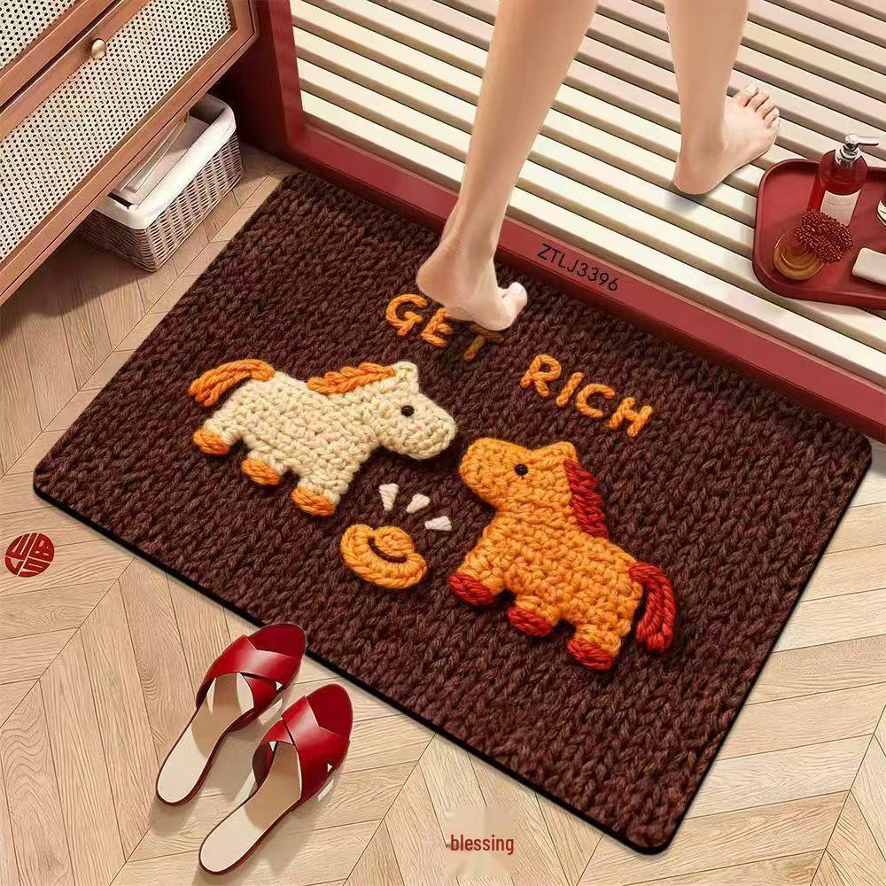 2026 New Year Quick-Dry Non-Slip Bathroom Mat - Absorbent, Washable & Durable.