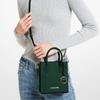 Michael Kors MK Mercer Solid Color Commuter French Style Leather Accordion Bag Women Handbags Dark-Green 35S1GM9T0L-305