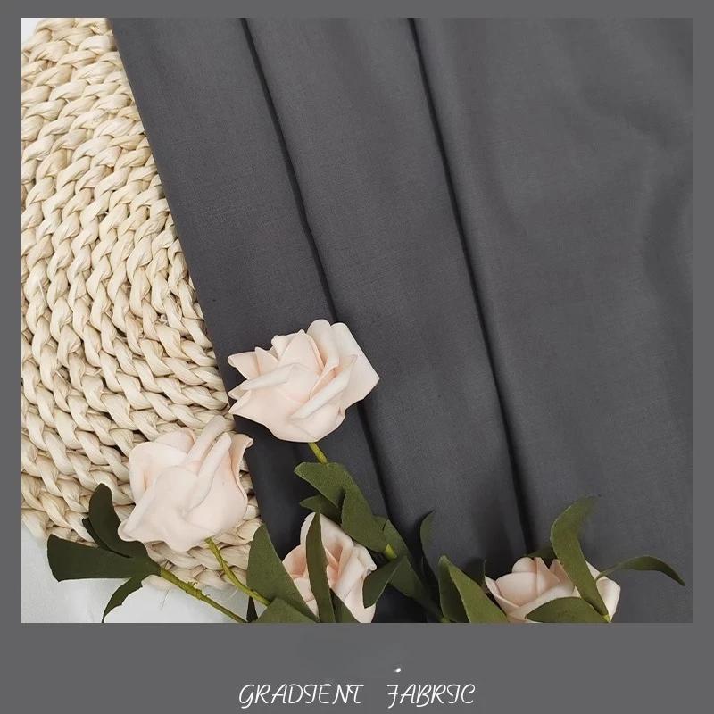 Plain Combed Cotton Fabric Poplin for Clothes Shirt Dresses Sewing High-grade Smooth Skirts Cloth Thin Anti-wrinkle