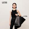 LESS 2024 Fall Lamb Wool Round Neck Slim Knit Vest