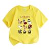 Kids Boys Girls 100% Cotton Crew Neck Short Sleeve T-Shirt, Cute Christmas Cats Collection Print Casual Soft Holiday Cartoon Tee for Children