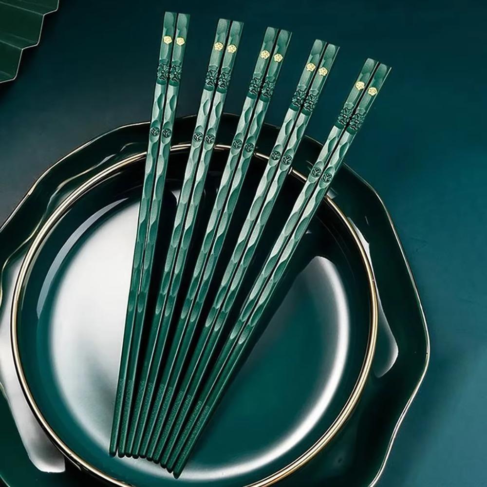 5 Pairs Reusable Chinese Chopsticks Set Plastic Dining Chopsticks Sushi Chopsticks  Restaurant