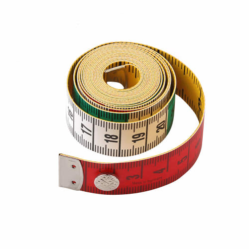 

Jimjis Tailor s Tape Measure, 150cm/60inch, Flexible Curved Ruler for Sewing, Tailor s Tape Measure, Chest Circumference, Fabric, with Snaps, Double-S