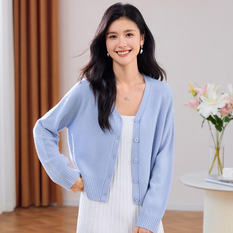 

Women s 100% Merino Wool V-Neck Cardigan XL