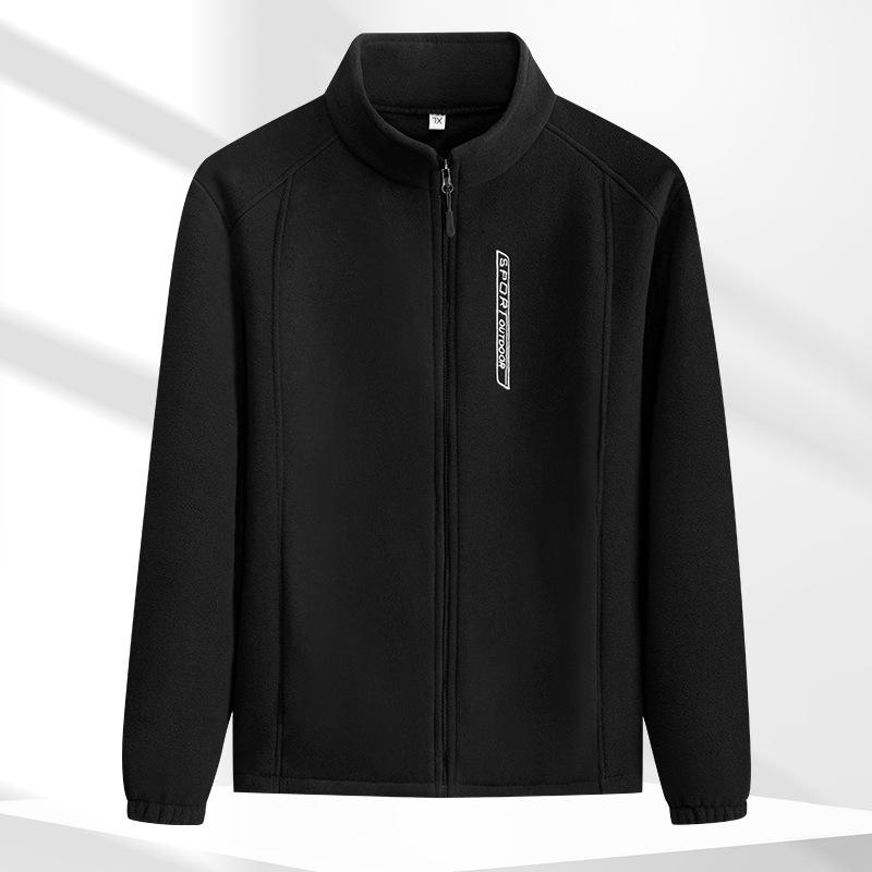 Women's Fleece Cotton Jacket - Thickened, Stand Collar, Zipper Cardigan Sweatshirt for Autumn & Winter