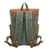 Retro Waterproof Leather & Oil Wax Canvas Backpack - High Quality Multifunctional Computer Bag