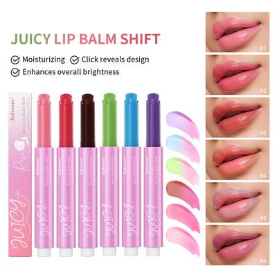6 Color Moisturizing Hydrating Lip Balm Hydrating Hydrating Light Translucent Color Changing Lip Balm