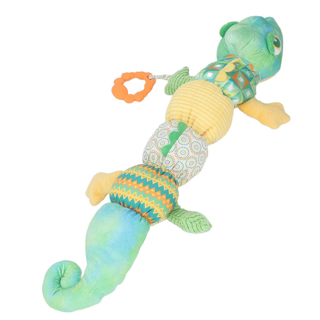 23in Multi Sensory Animal Crinkle Toy Plush Soothe Musical Stuffed Animal Activity Toy