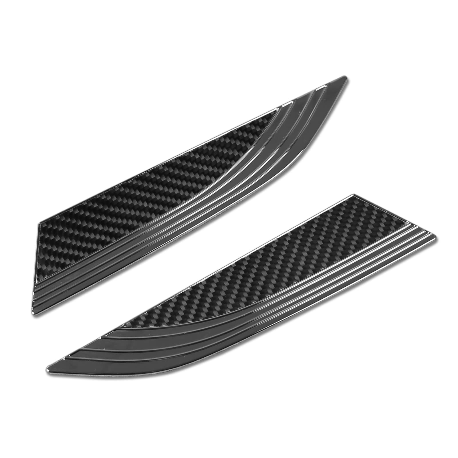 

RUIQ Honda New Vezel exterior fender side dummy air Euro outside side door bezel shark black carbon fiber specially designed for the Honda RV-specific
