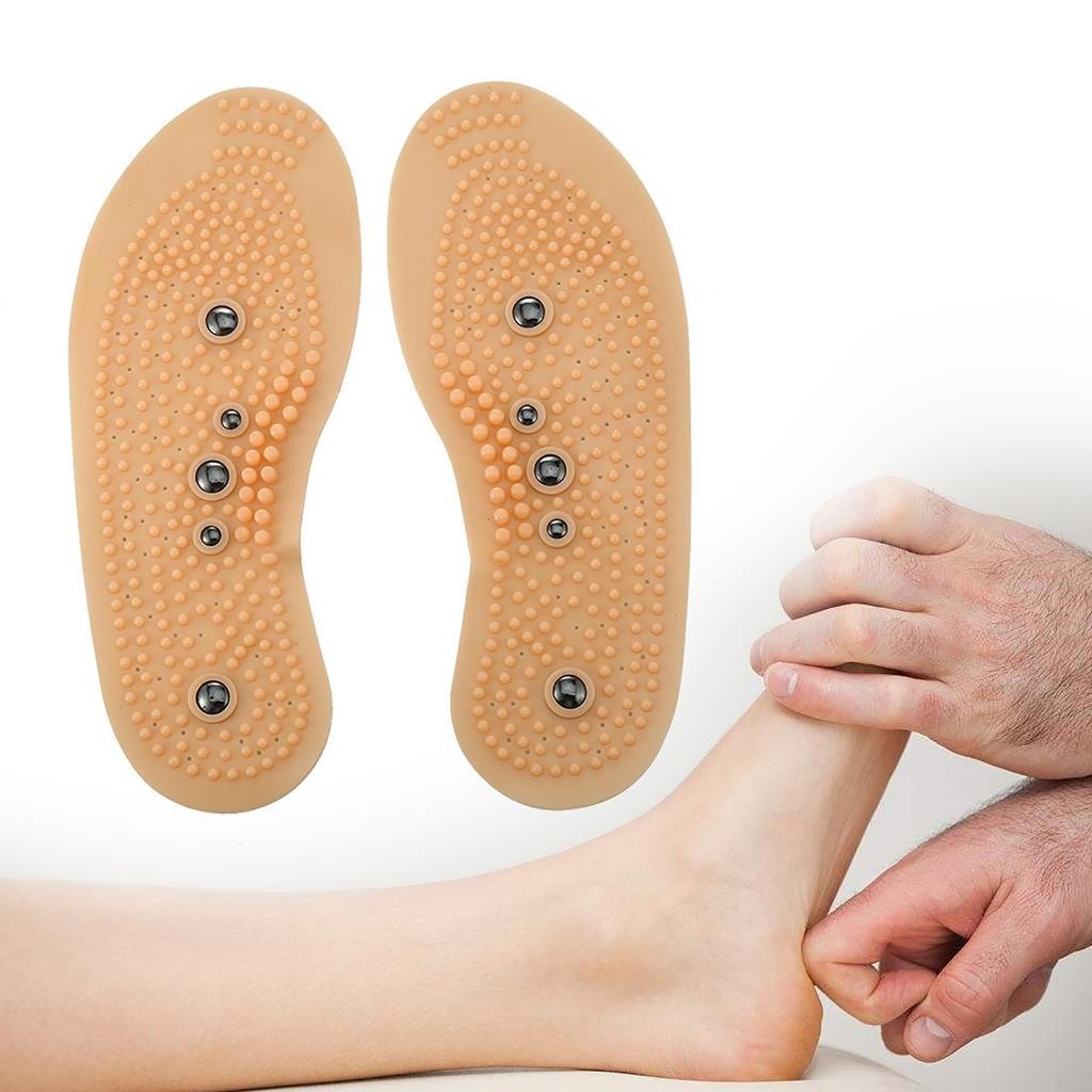 Shoes Comfort Pads Magnetic Therapy Magnet Health Care Foot Massage Insoles (3540(CN))