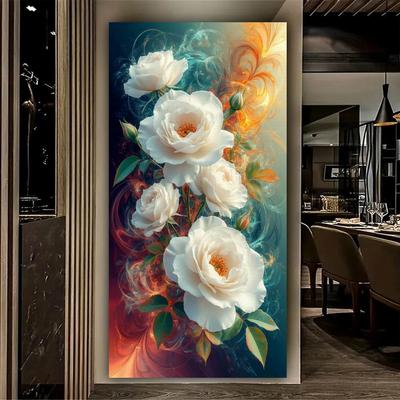 Fresh Flower Large Size Diy Diamond Art for Adults Painting New Collection Floral Full Drill Rhinestone Embroidery Mosaic Cross Stitch Kits