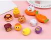 Bread Doughnut Plastic Emoji Toy Car With Pullback Action For Kids Gift And Interactive Play