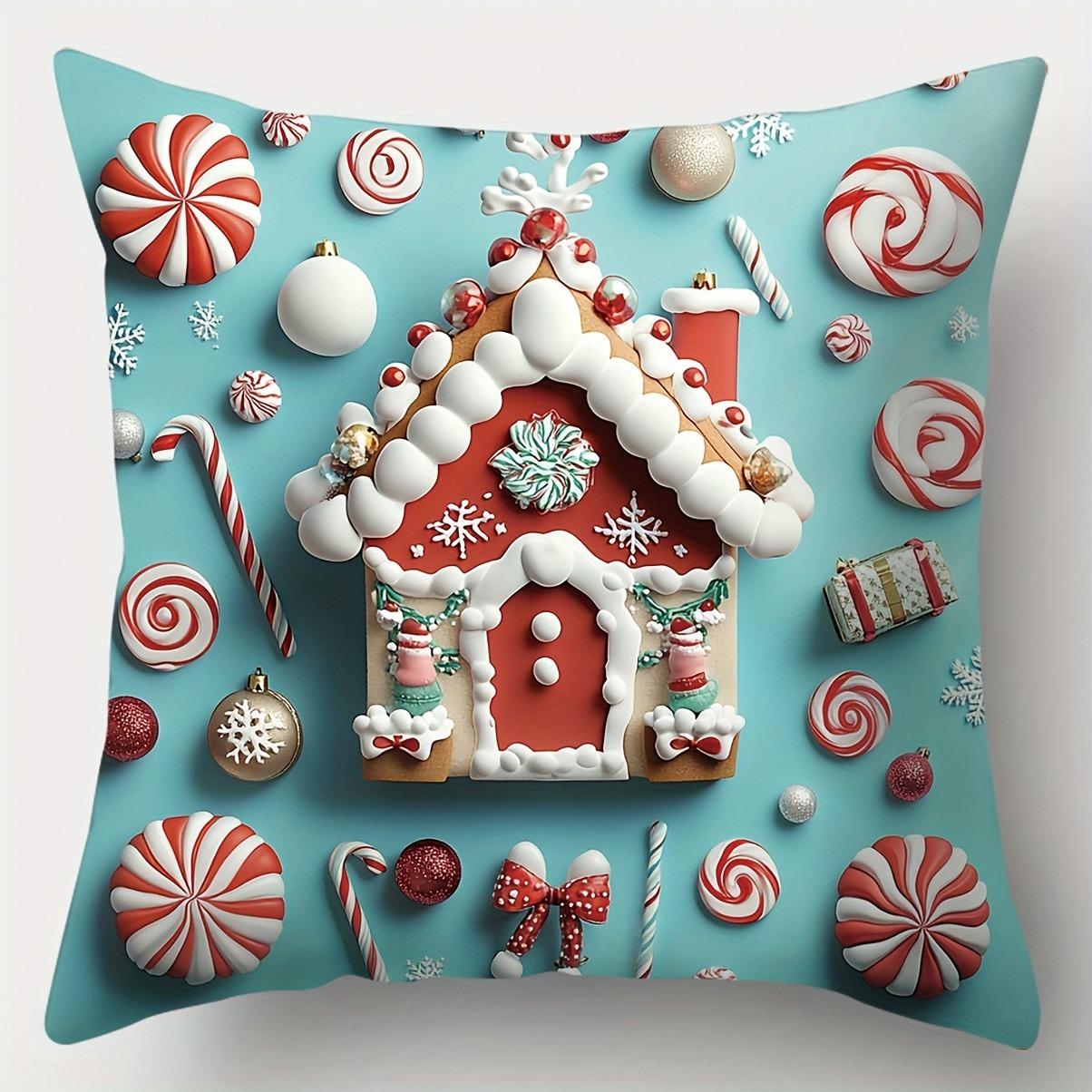 

Домашний Декор Рождественские Узоры Набор Наволочек с Узором Подходит Для Дивана Спальни Автомобиля Наволочка 40x40cm