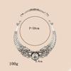 Ethnic Style Retro Necklace With Double Dragon Bead Design For Fashion Enthusiasts
