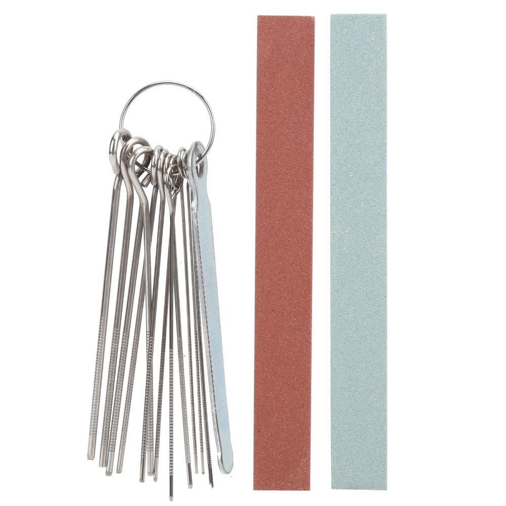Stainless Steel+Sharpening Stone Guitar Maintenance Kit Multi-color Fret Polishing Tool For Guitar