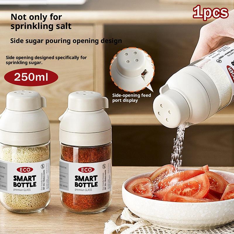 250Ml Quantitative Seasoning Shaker Multi - Function Salt/Sugar Dispenser Dust - Proof Kitchen Spice Jar Multi - Opening