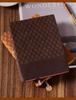 Retro Plaid A5 Soft Leather Notebook - Custom Business Diary with Thick Daolin Paper, High Aesthetic Value