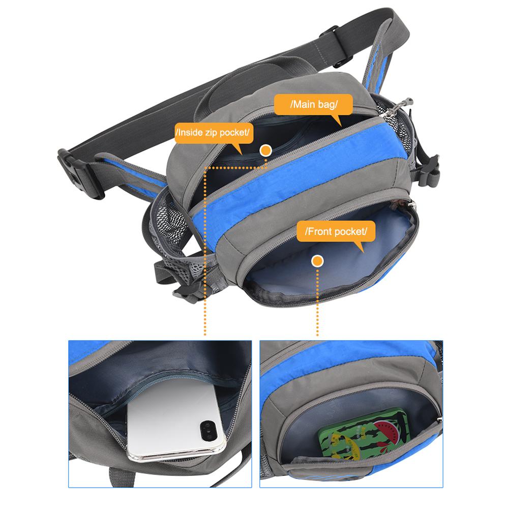 Running Waist Bag Sports Belt Purse Outdoor Fanny Pack With Water Bottle Holder Waterproof Phone Bag for Jogging for Hydration