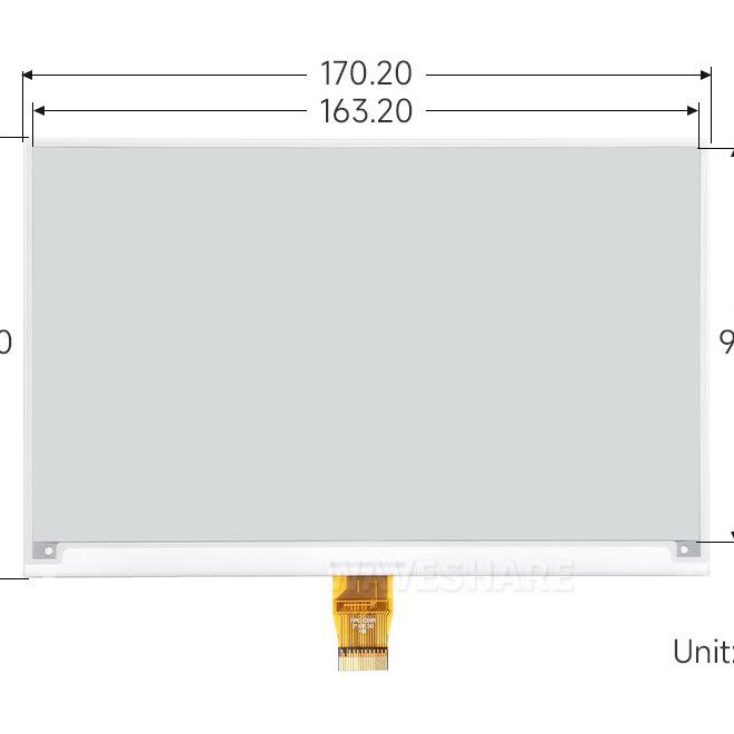 7.5" E-Paper Display with 800x480 Resolution In Black & White