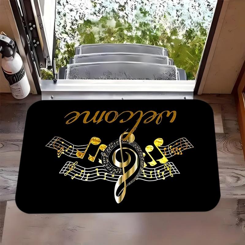 Luxury VIP Only Doormat Black Gold Letter Print Entry Rug Soft Non-slip Home Decor Welcome Floor Mat Indoor Outdoor Decor Carpet