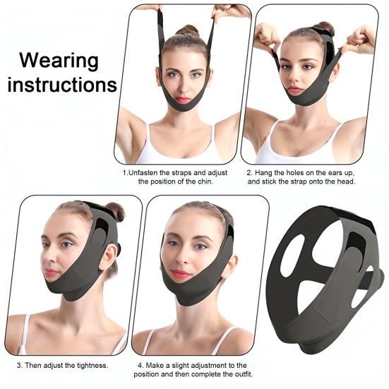 Yousheng V Line Lifting Mask Chin Strap Face Slimming Strap Skin Women Firming Jawline Band Reusable Double Chin Reducer