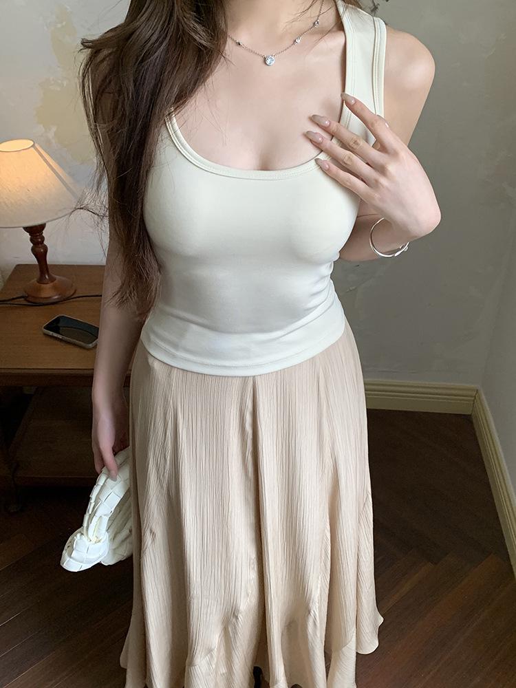 2026 Spring/Summer Women's U-Neck Modal Air Layer Camisole Top