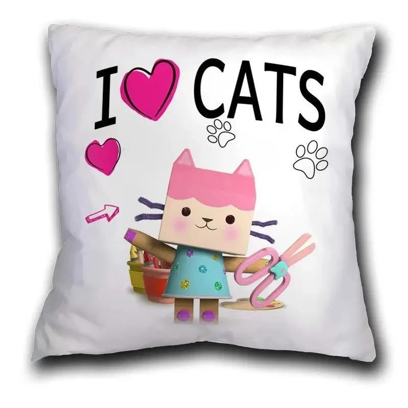 45X45cm Kids Gabbys Dollhouse Gabby Cats Pillowcase