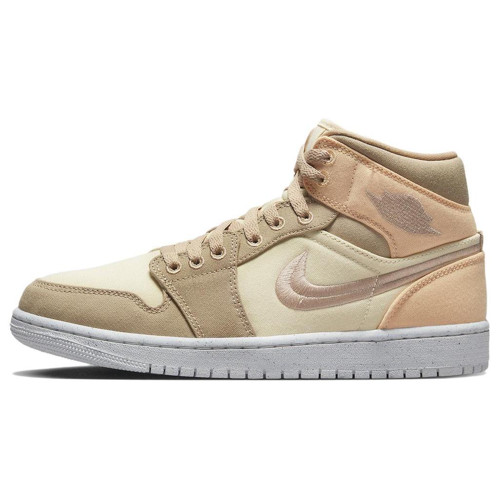 New JORDAN 1 Mid Se Canvas Khaki Women's DV0427-102