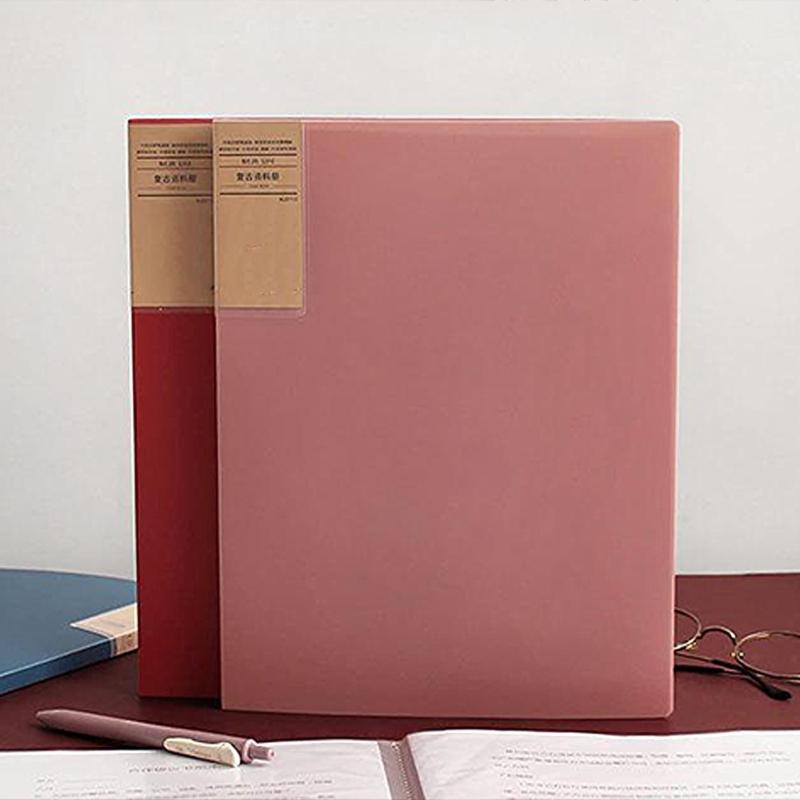 Presentation Folder with 60/80/100 Pocket Display Folders for School Presentations Insurance Financial Documents
