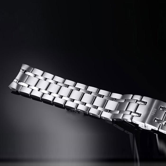 21mm T099407A T099408A T099407 T099408 Watch Band Durable Butterfly Double Buckle Stainless Steel Strap For T099