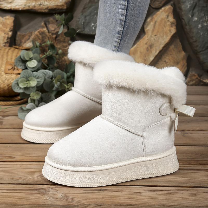 Women's Boots, Woolen Snow Boots, Thick-soled, Versatile Cotton Shoes