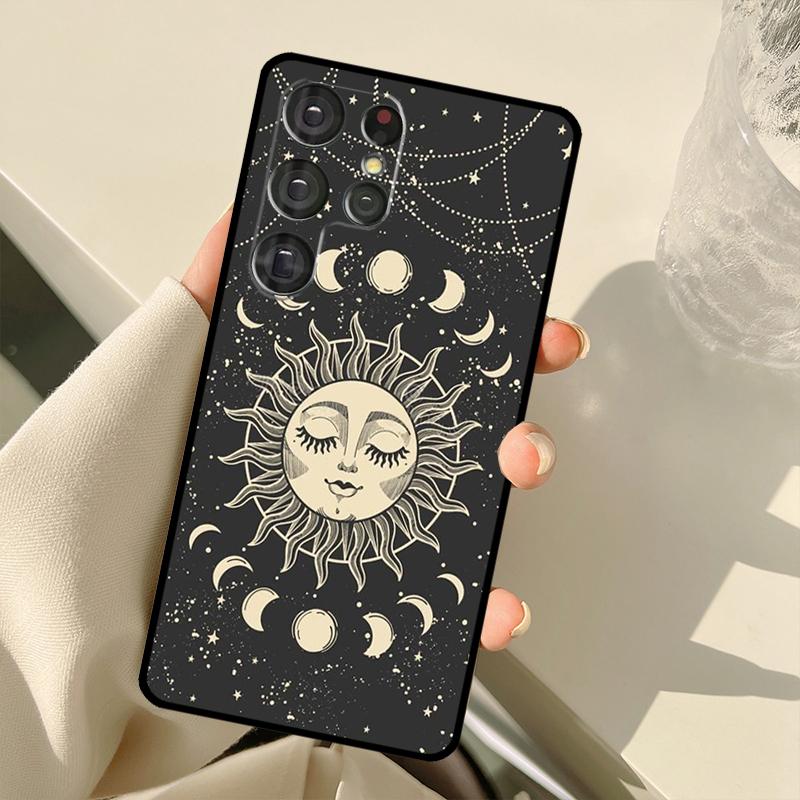 Magic Moon Tarot Case For Samsung Galaxy S24 Ultra S21 S22 S23 S25 Ultra S9 S10 Plus S20 FE S25 FE Back Cover