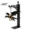 Drachenstatue für Schreibtisch Magische Fliegende Bücherregal-Lampe, Warmes Hängendes Nachtlicht, Fantasy Halloween Party Deko Lese-Ecke Deko, Einzigartiges Geschenk