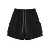 Moseu Utility Memory String Cargo Shorts_Black