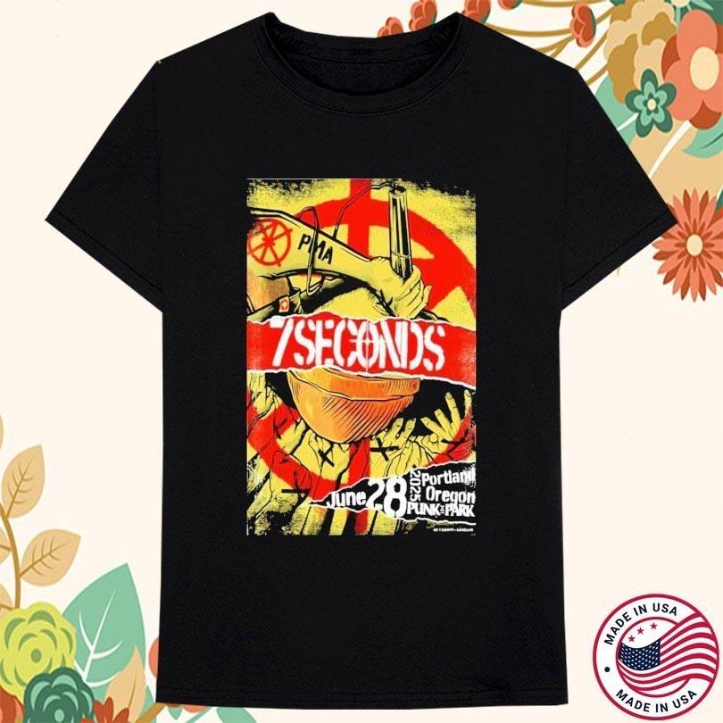 7 Seconds Band Tour Heavy Cotton Black All Size T Shirt TT545 Unisex T-Shirt M