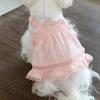 Pet Spring Princess Skirt Lace Strap Skirt Teddy Tank Top Dog Clothes for Small Dogs Puppy Clothes