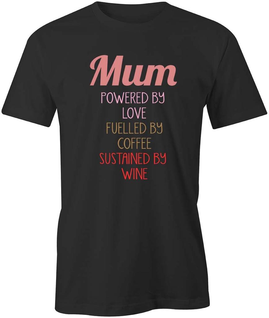 MUM POWERED TShirt Tee Short-Sleeved Cotton CLOTHING MOTHERS DAY S1BCA27