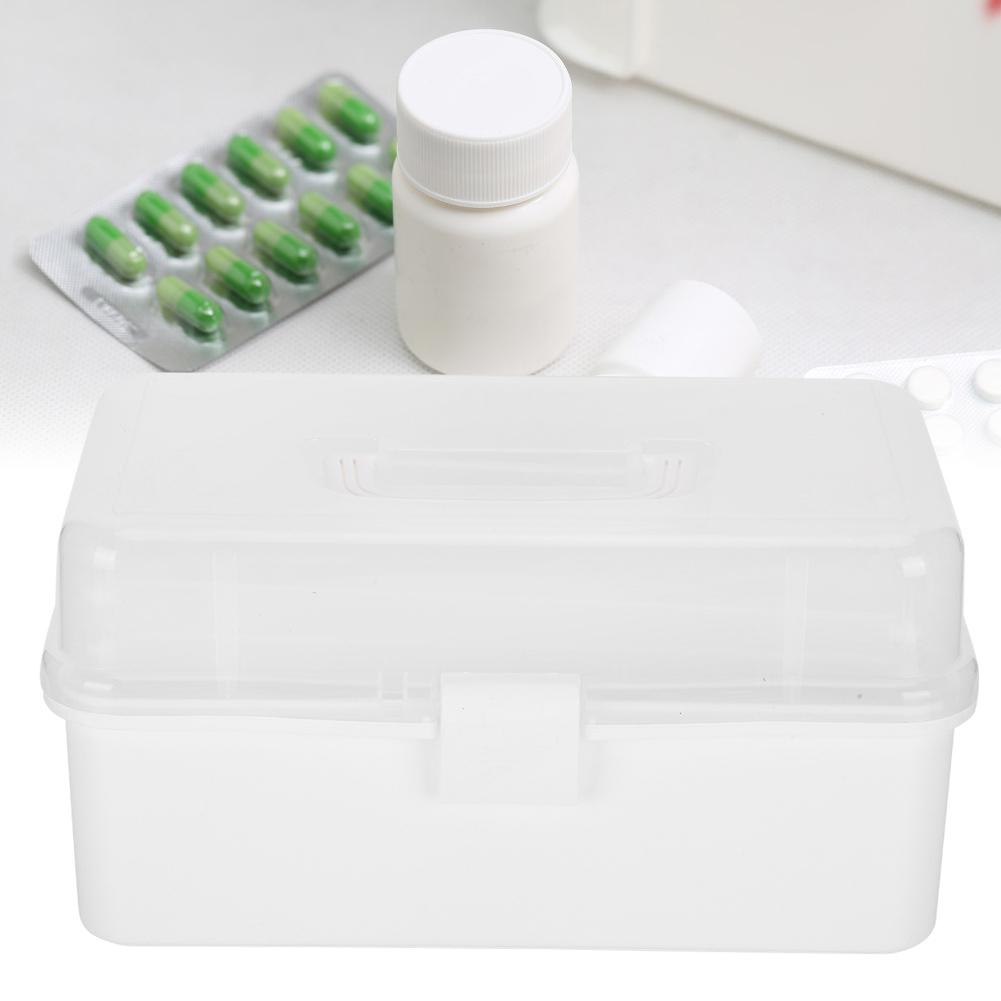 Akutmedicin Förvaringslåda Bärbar Hemmedicin Organiseringsfodral LådaL