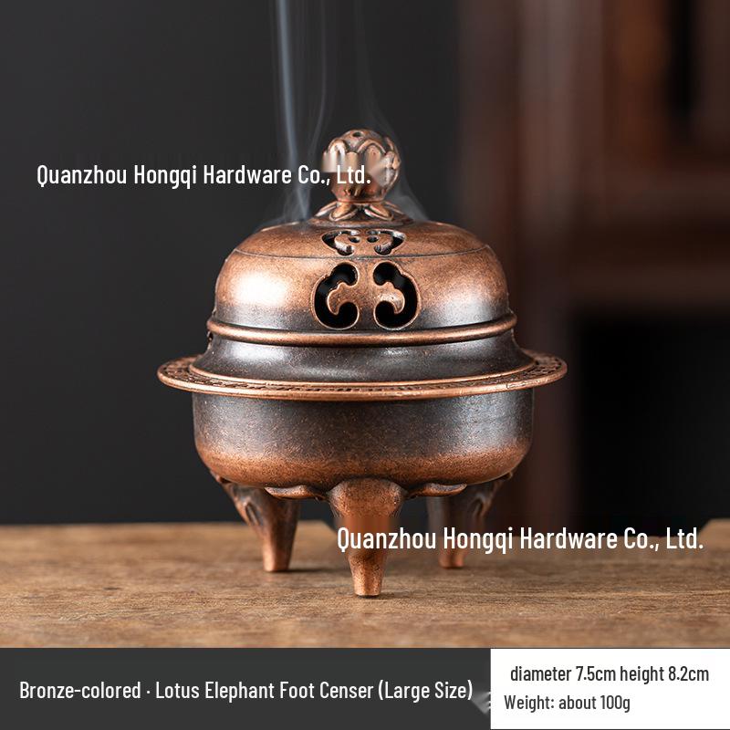 Creative Alloy Mini Indoor Incense Burner - Perfect for Homes, Hotels, and Small Decorative Spaces